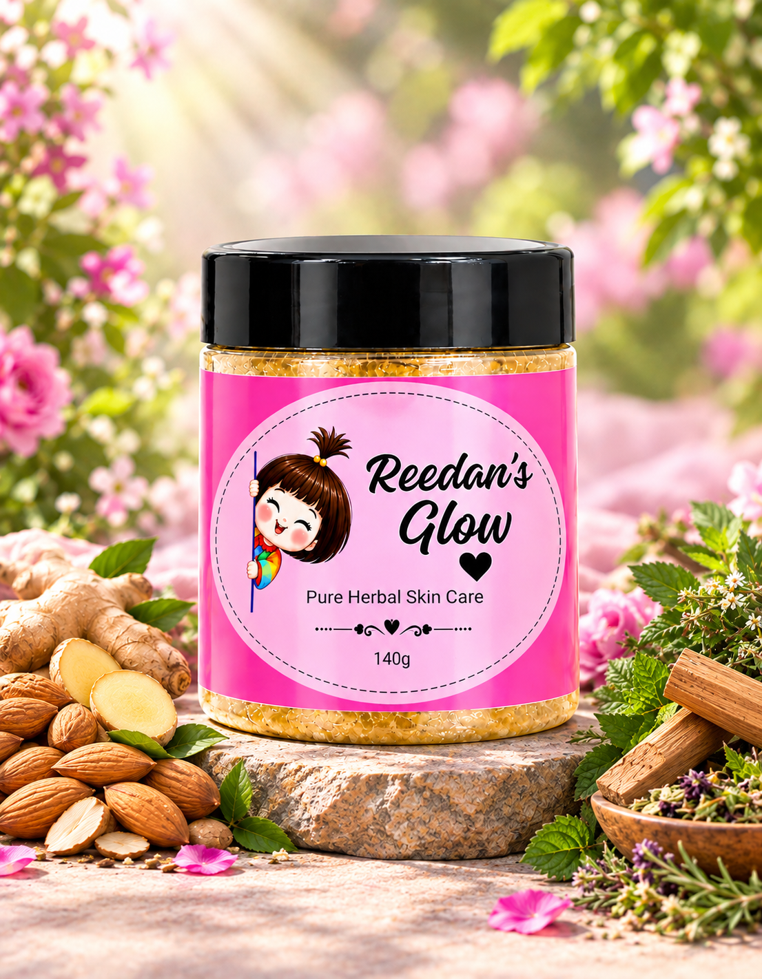 Reedan’s Glow – Pure Herbal Skin Care Powder | 140g